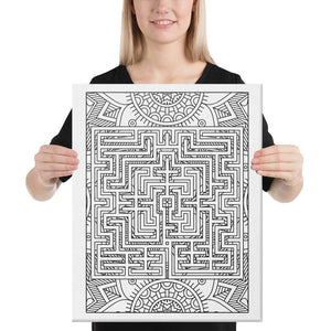 Color Me Chilled Canvas Prints 16×20 St Omer Sunflower Labyrinth
