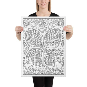 Color Me Chilled Canvas Prints 18×24 Butterfly Summer Labyrinth