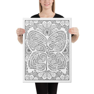 Color Me Chilled Canvas Prints 18×24 Butterfly Sunflower Labyrinth