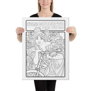 Color Me Chilled Canvas Prints 18×24 Mucha - Cycles Perfecta