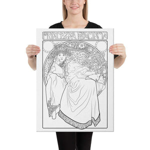 Color Me Chilled Canvas Prints 18×24 Mucha - Princess Hyacinth