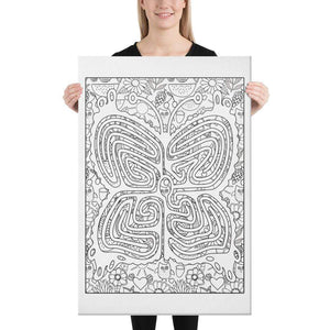 Color Me Chilled Canvas Prints 24×36 Butterfly Summer Labyrinth