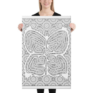 Color Me Chilled Canvas Prints 24×36 Butterfly Sun Labyrinth