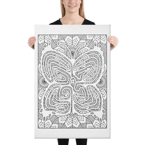 Color Me Chilled Canvas Prints 24×36 Butterfly Sunflower Labyrinth