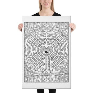 Color Me Chilled Canvas Prints 24×36 Heart Mind's Eye Labyrinth