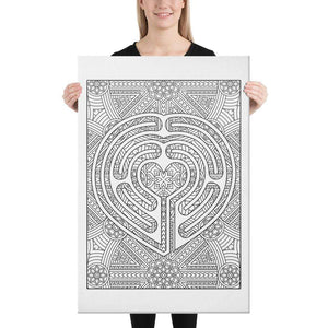 Color Me Chilled Canvas Prints 24×36 Heat Mandala Labyrinth