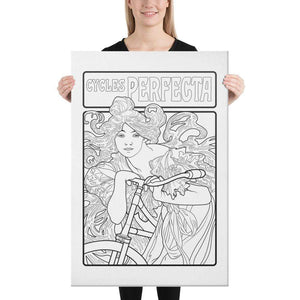 Color Me Chilled Canvas Prints 24×36 Mucha - Cycles Perfecta