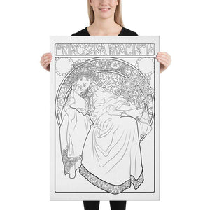 Color Me Chilled Canvas Prints 24×36 Mucha - Princess Hyacinth