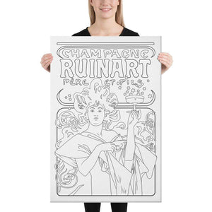 Color Me Chilled Canvas Prints Champagne Ruinart