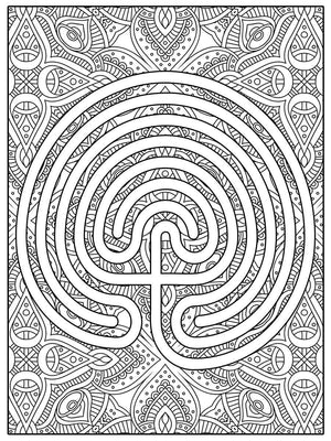 Color Me Chilled Canvas Prints Classical Boho Labyrinth