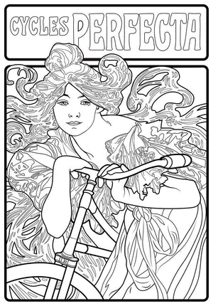 Color Me Chilled Canvas Prints Mucha - Cycles Perfecta