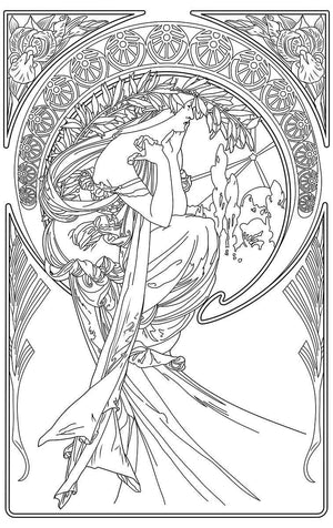 Color Me Chilled Canvas Prints Mucha - Poetry