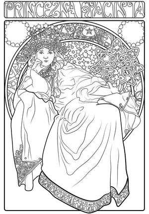 Color Me Chilled Canvas Prints Mucha - Princess Hyacinth