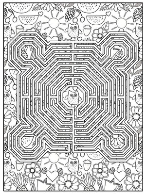 Color Me Chilled Canvas Prints Reims Owl Labyrinth